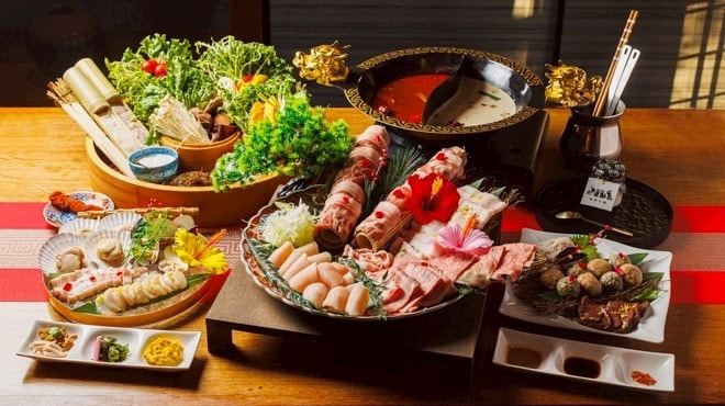 縄 那覇 火鍋 琉球料理 しゃぶしゃぶ 和牛